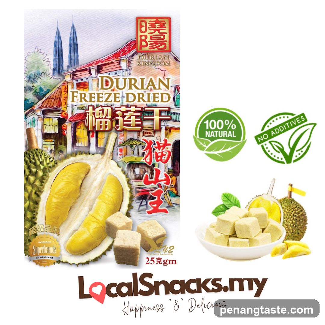 Durian Freeze Dried Product Advertisement