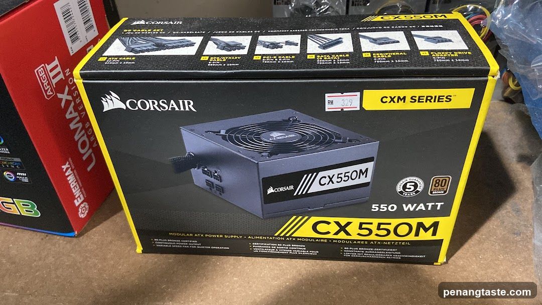 Corsair CX550M Power Supply Box