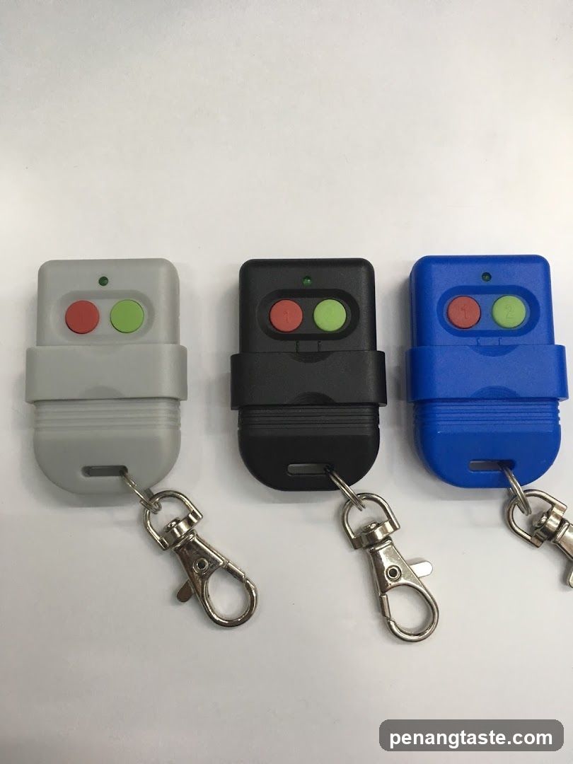 Three Remote Controls with Keychains