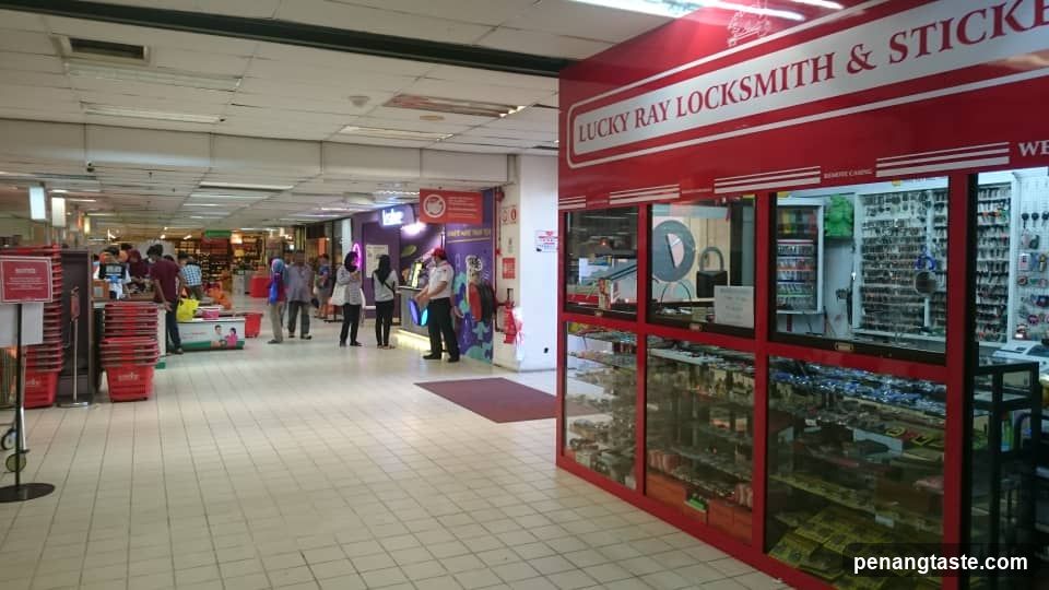 Shopping Mall Interior with Storefronts