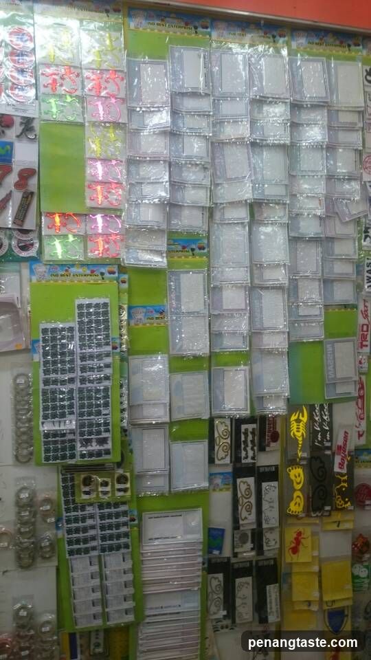Sticker and Decal Display Wall