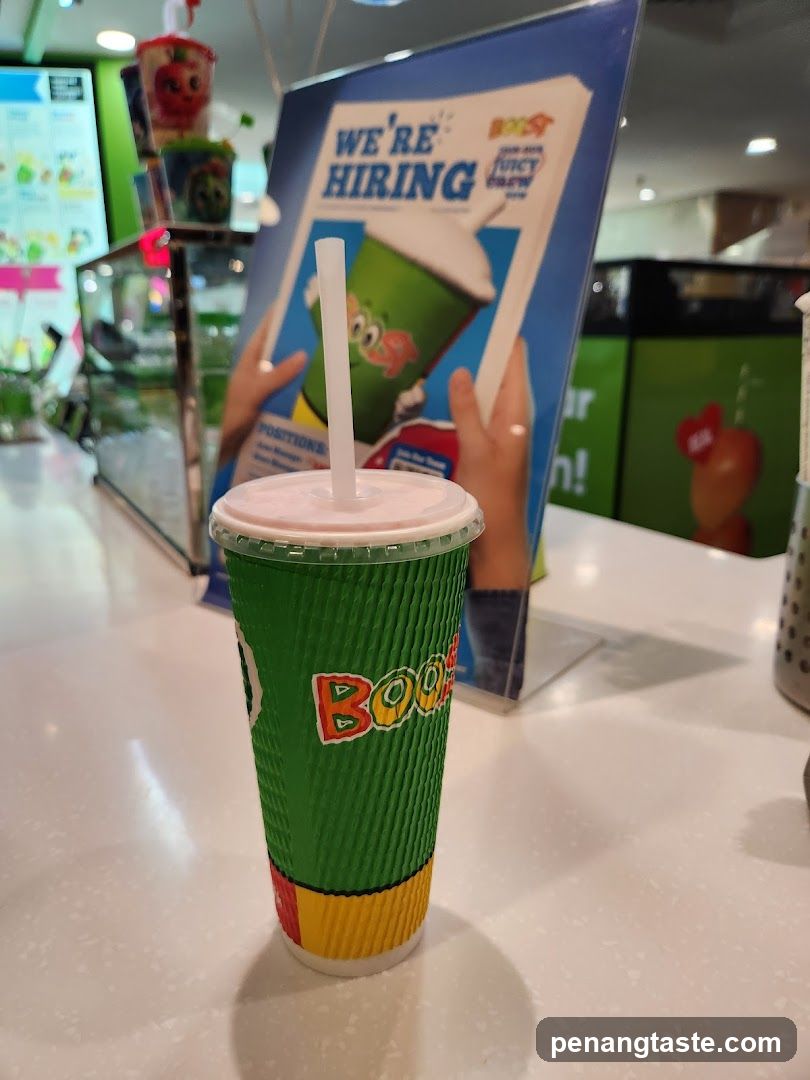 Boost Juice Cup and Hiring Poster