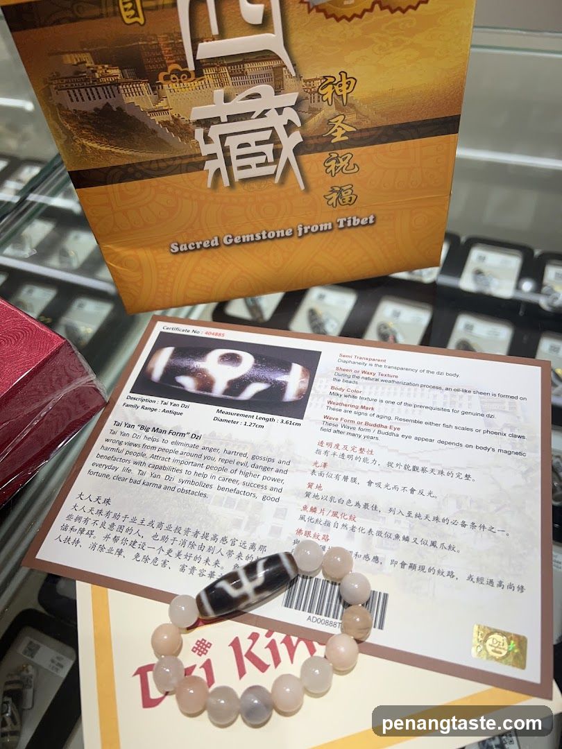 Dzi Bead Bracelet and Certificate