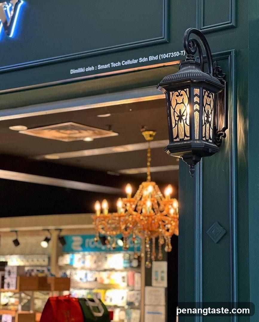 Store Interior with Chandelier