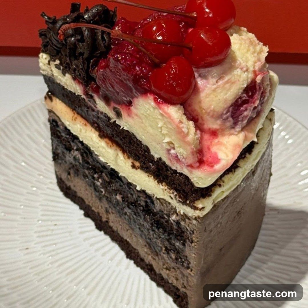 Slice of Black Forest Cake