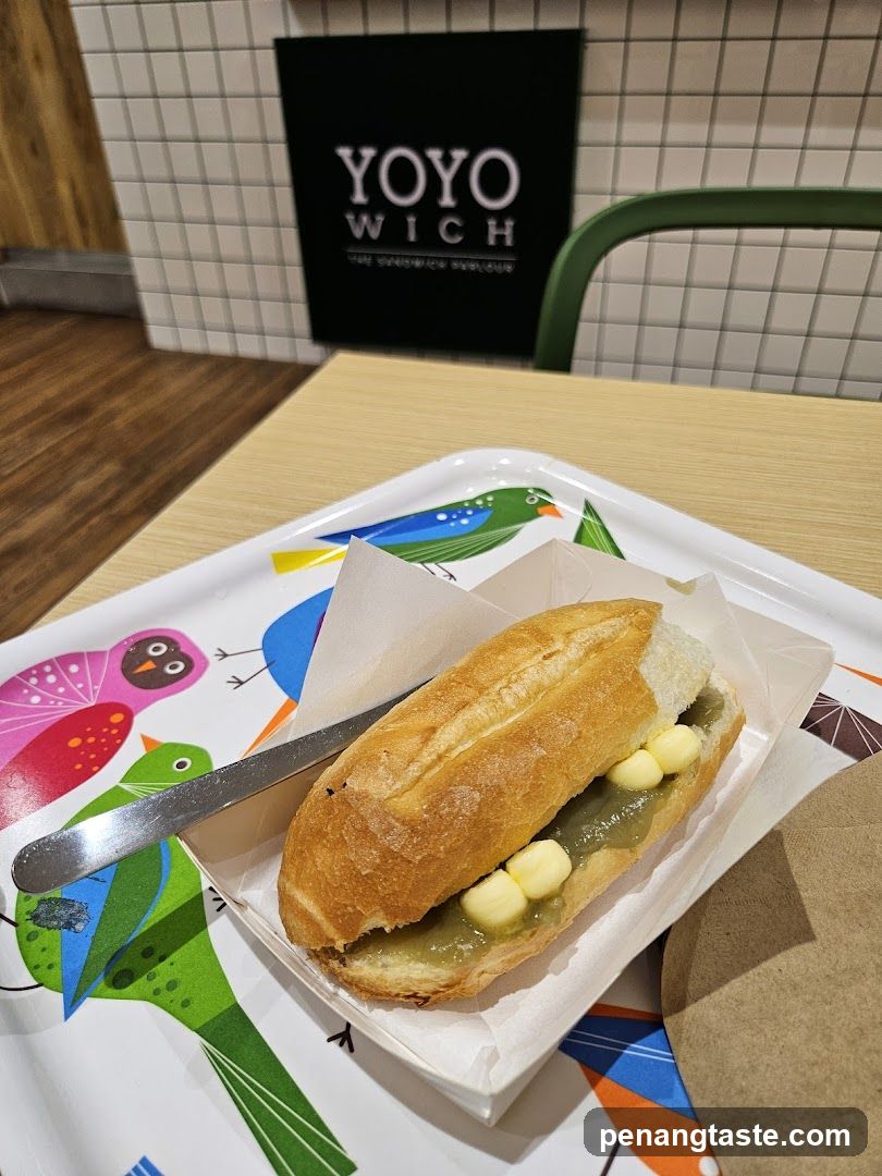 Sandwich on a tray