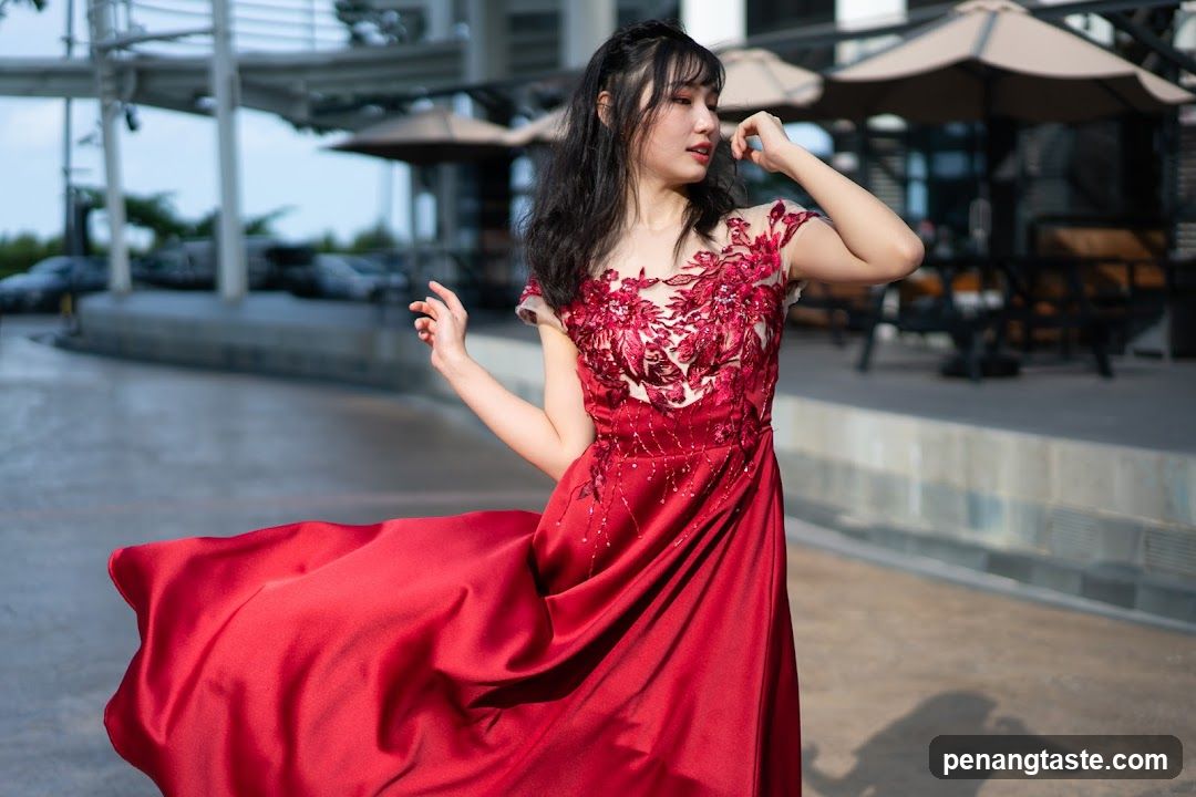 Woman in Red Dress