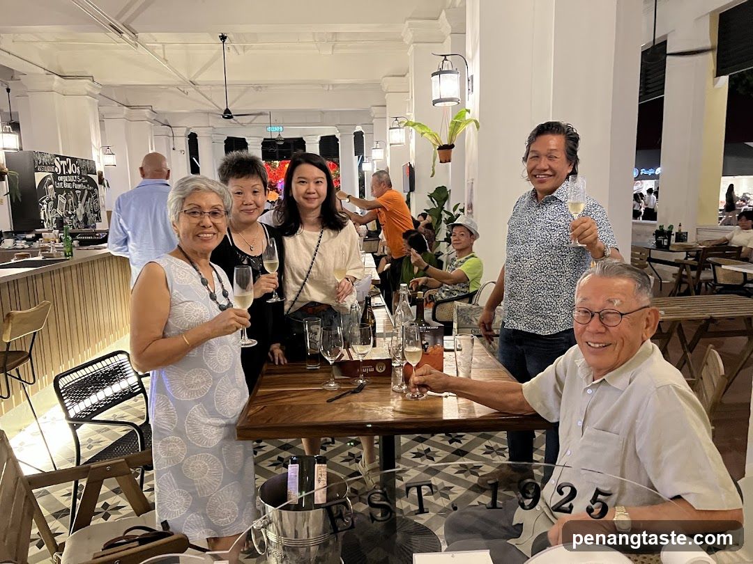 Group celebrating with drinks