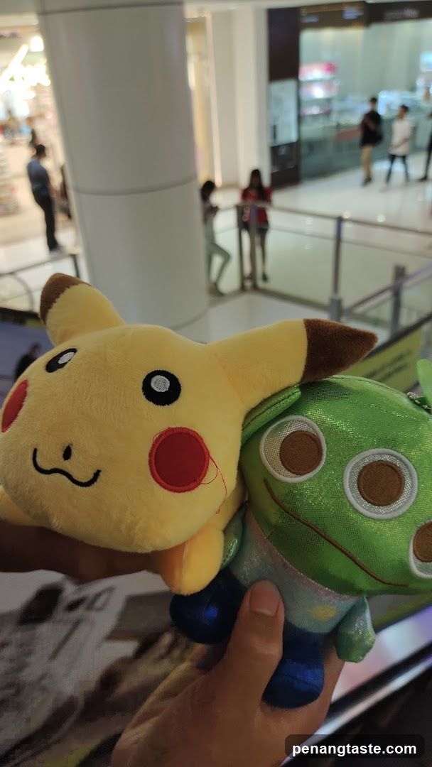 Pikachu and other plush toys