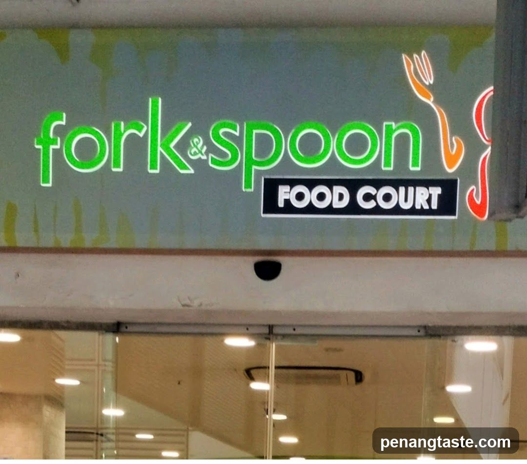 Fork & Spoon Food Court Signage