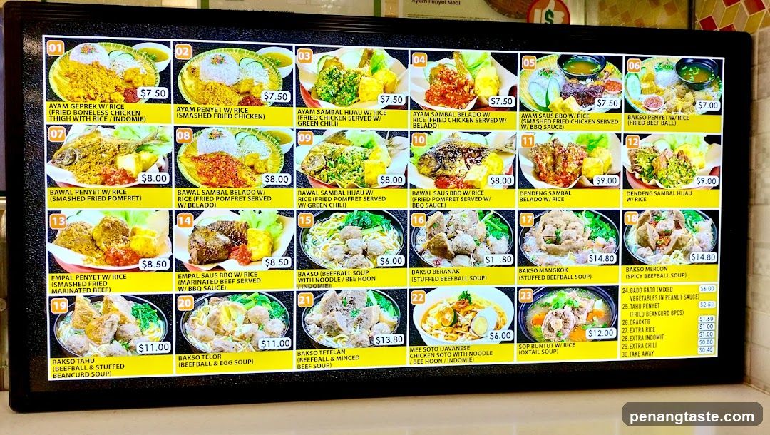 Restaurant Menu Board