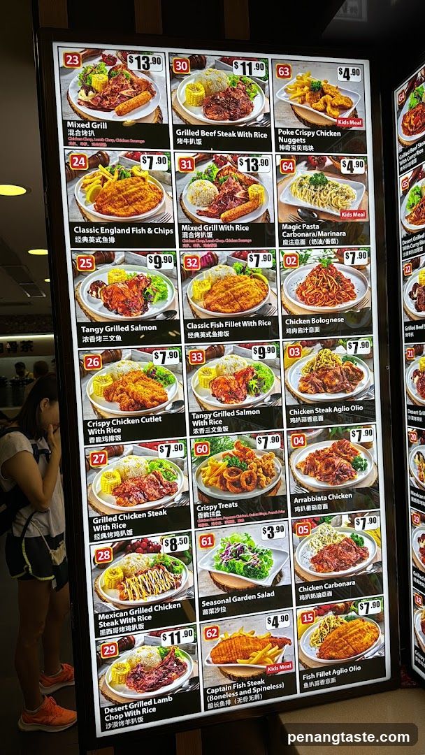 Restaurant Menu Board