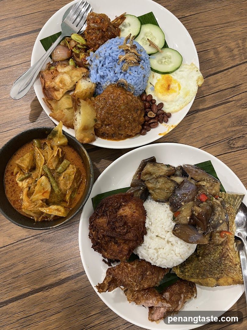 Food Plates on Wooden Table
