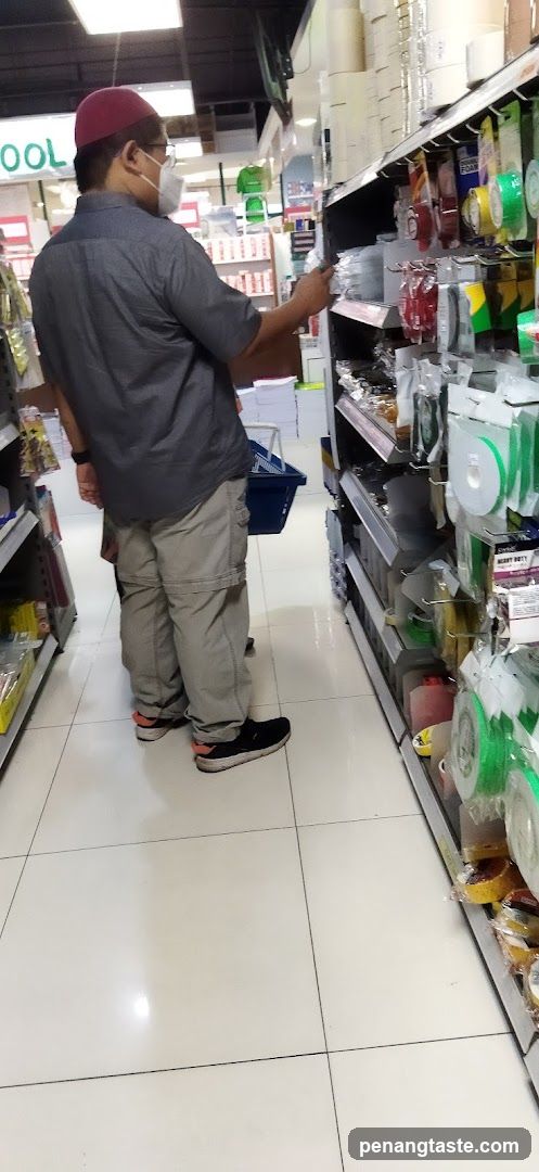 Customer shopping in a store aisle