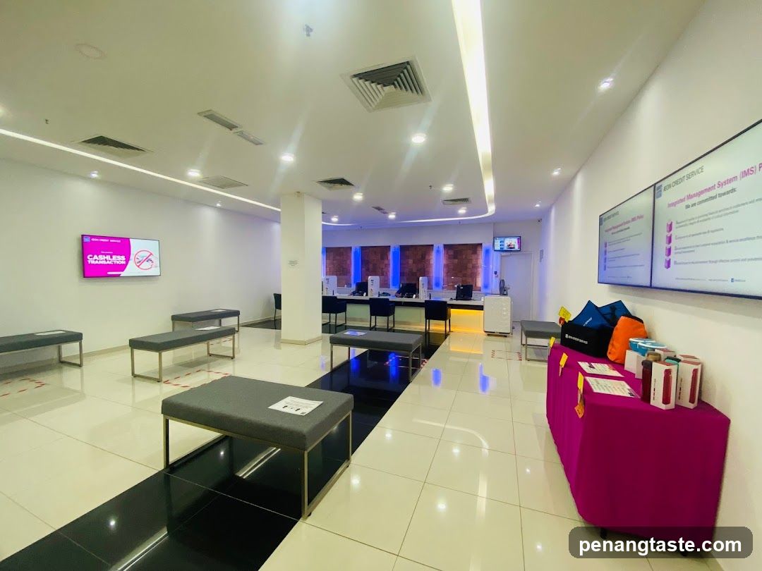 Interior of a financial service center