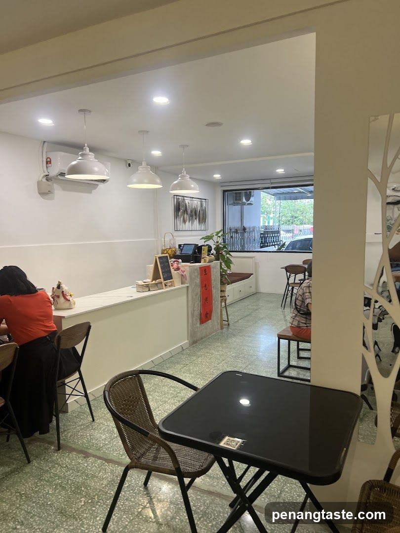 Interior of a café or small eatery