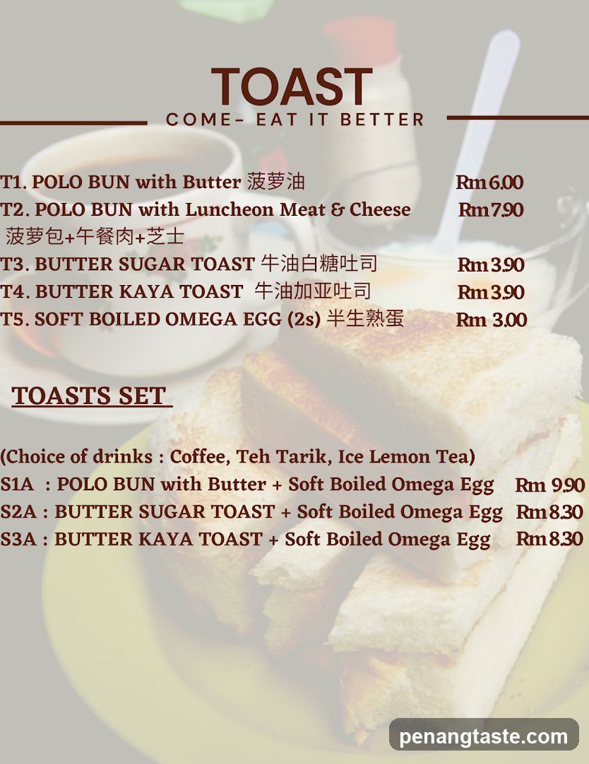 TOAST MENU