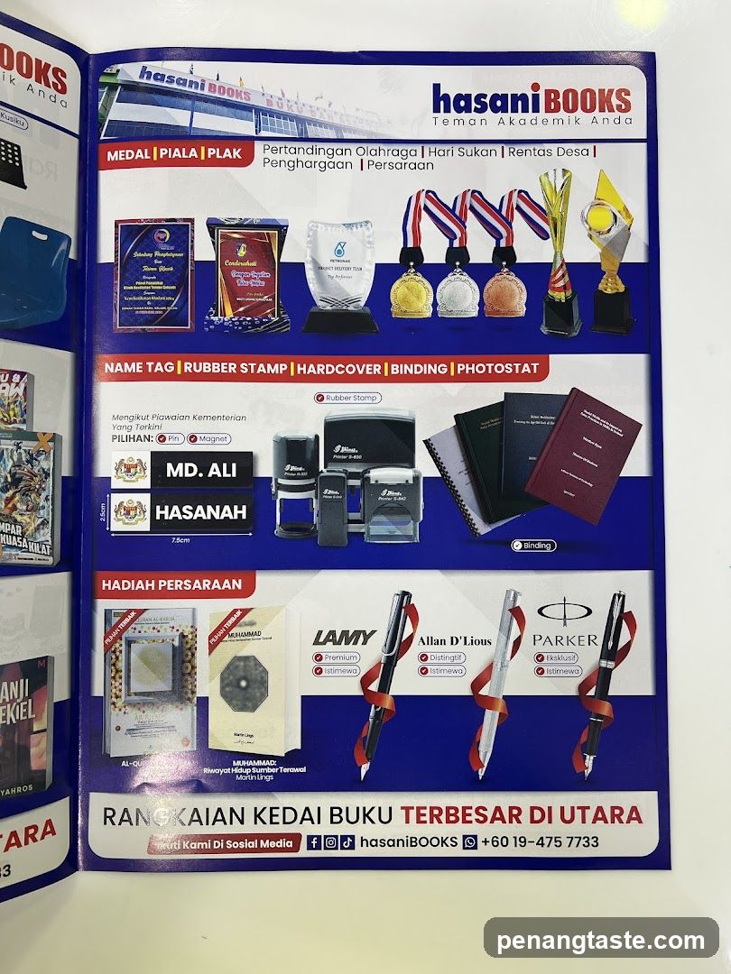 Hasani Books Catalog Page