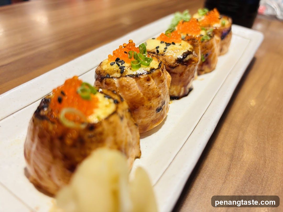 Sushi Rolls on Plate