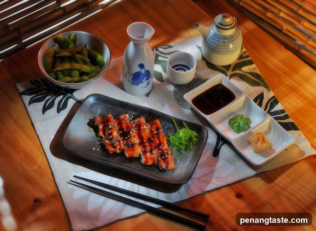 Japanese meal setup