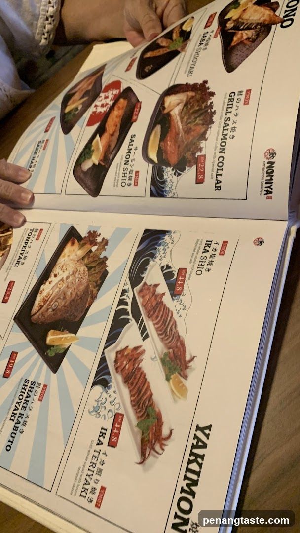 Nobiyata Menu Page