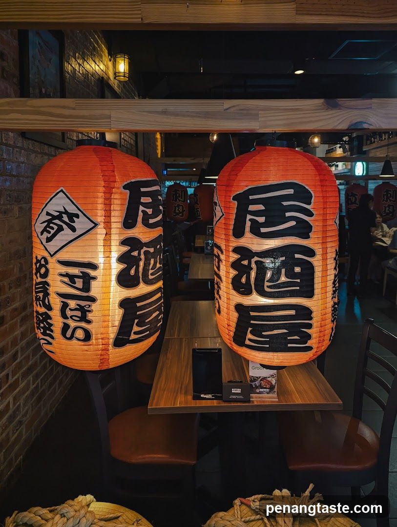 Restaurant Interior with Lanterns