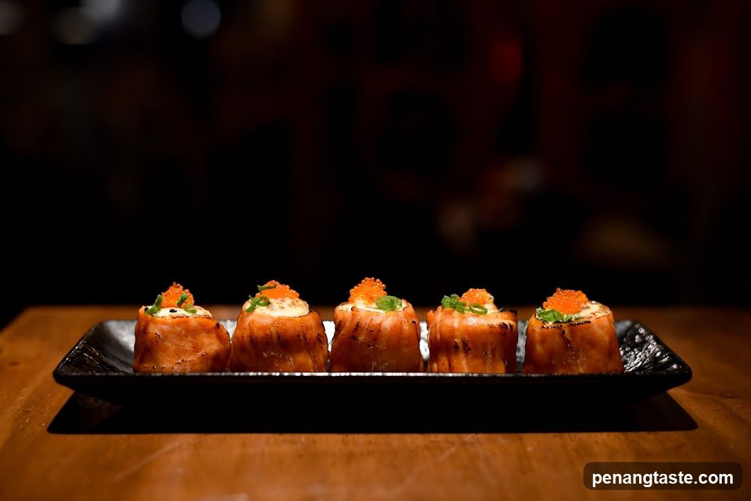 Sushi Rolls on Plate