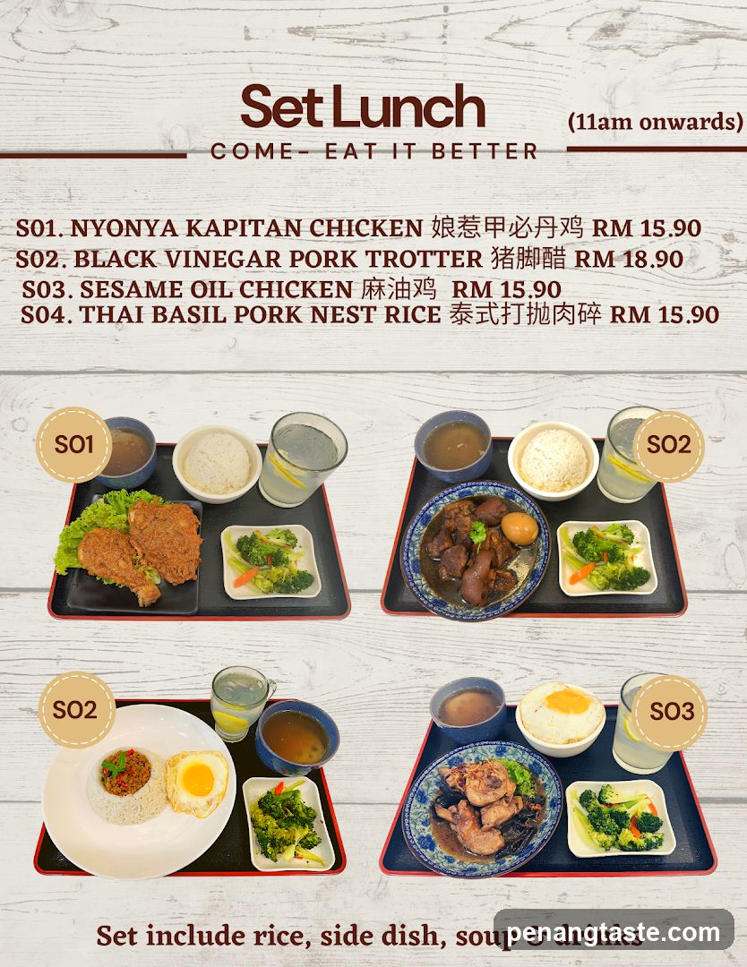 Set Lunch Menu
