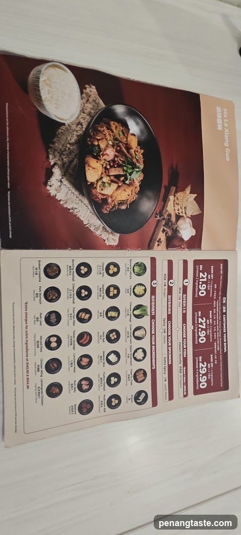 Restaurant Menu Page