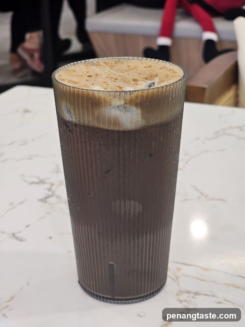 Coffee drink on marble table