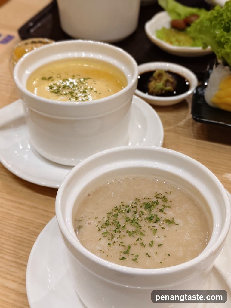 Dining Table with Soups