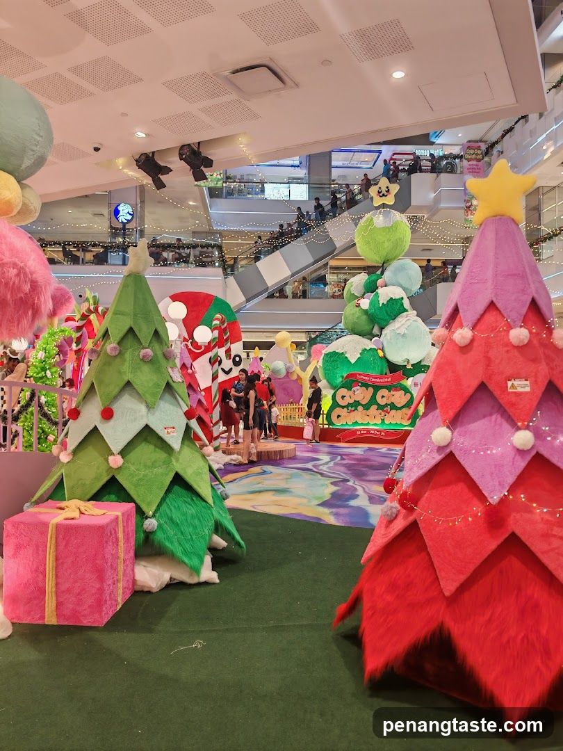 Christmas-themed indoor display