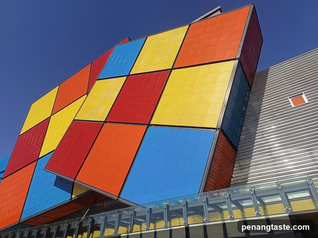 Colorful Cube Building Exterior