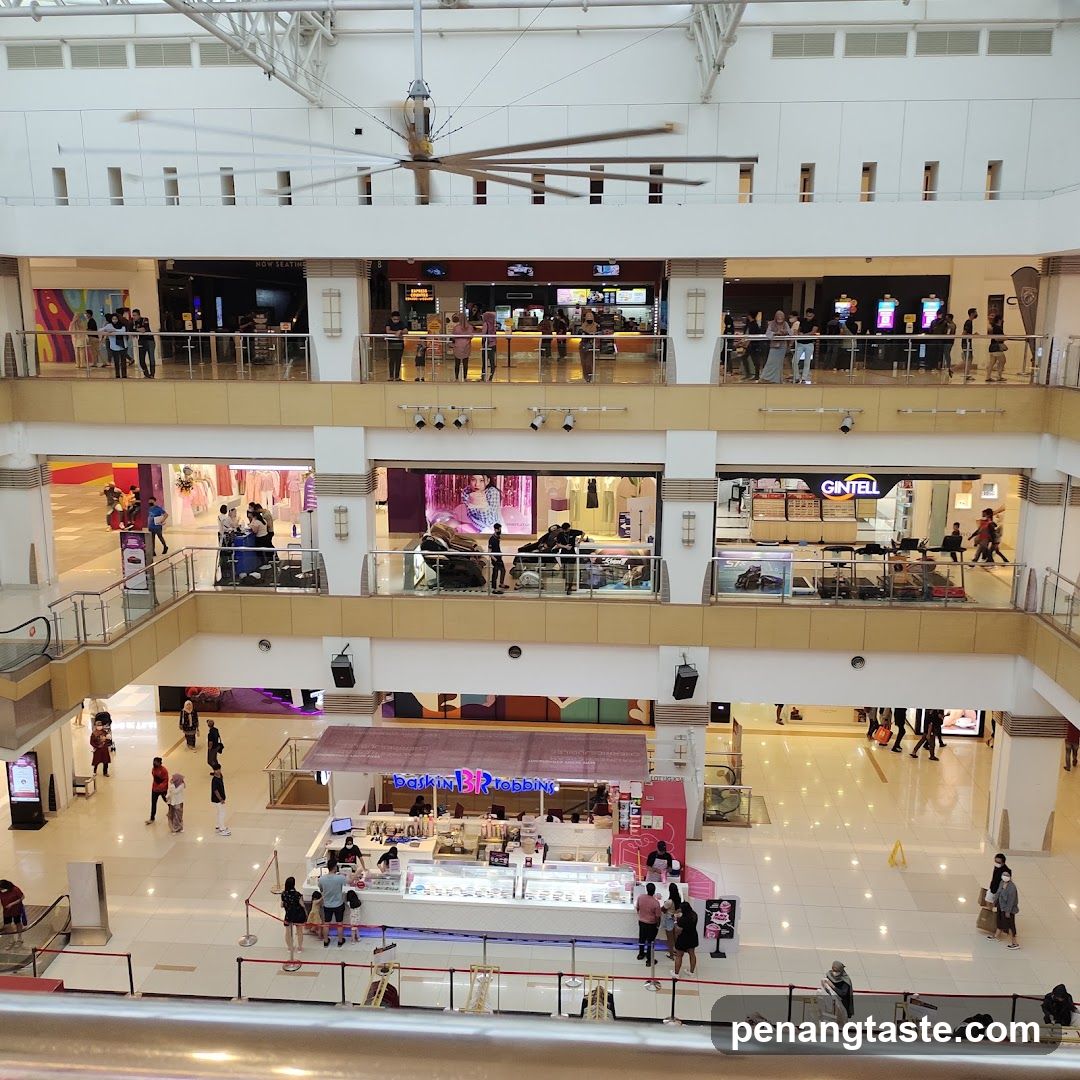 Multi-level shopping mall interior