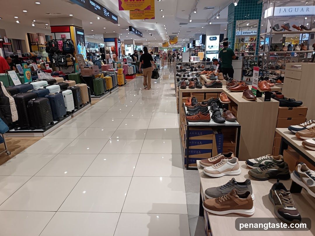 Interior of a shopping mall