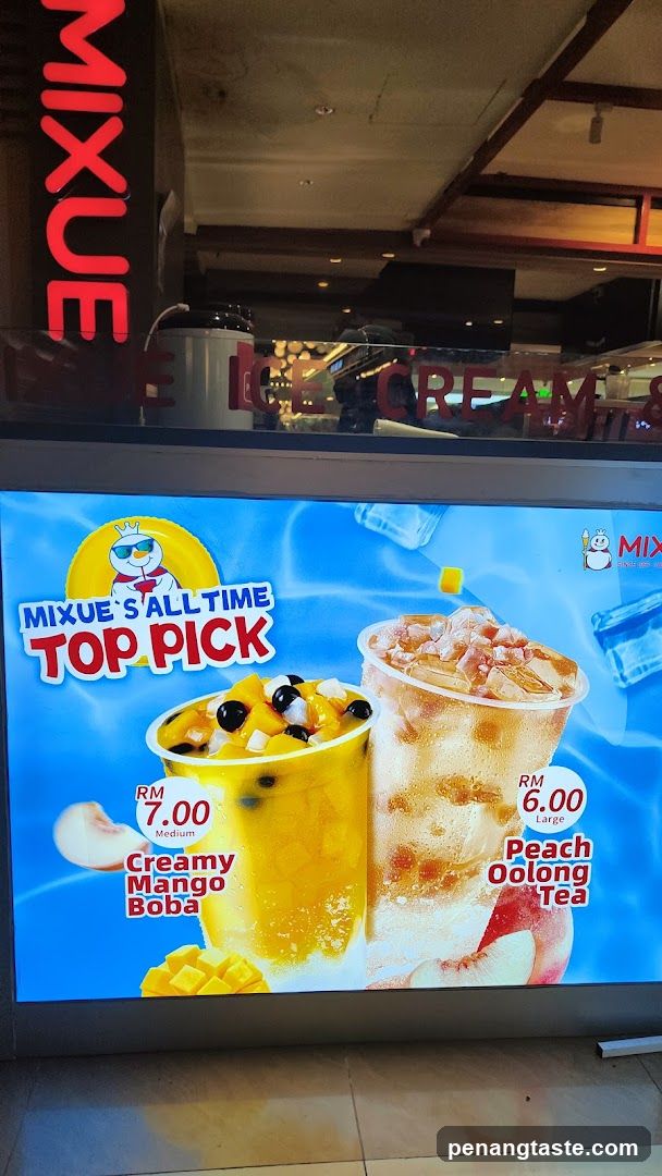 Mixue's All-Time Top Pick Menu Board