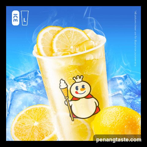 Lemon Ice Drink Advertisement