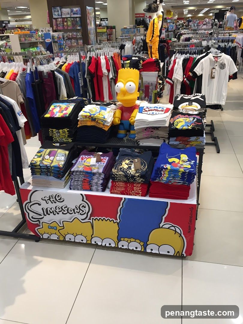 Simpsons Merchandise Display