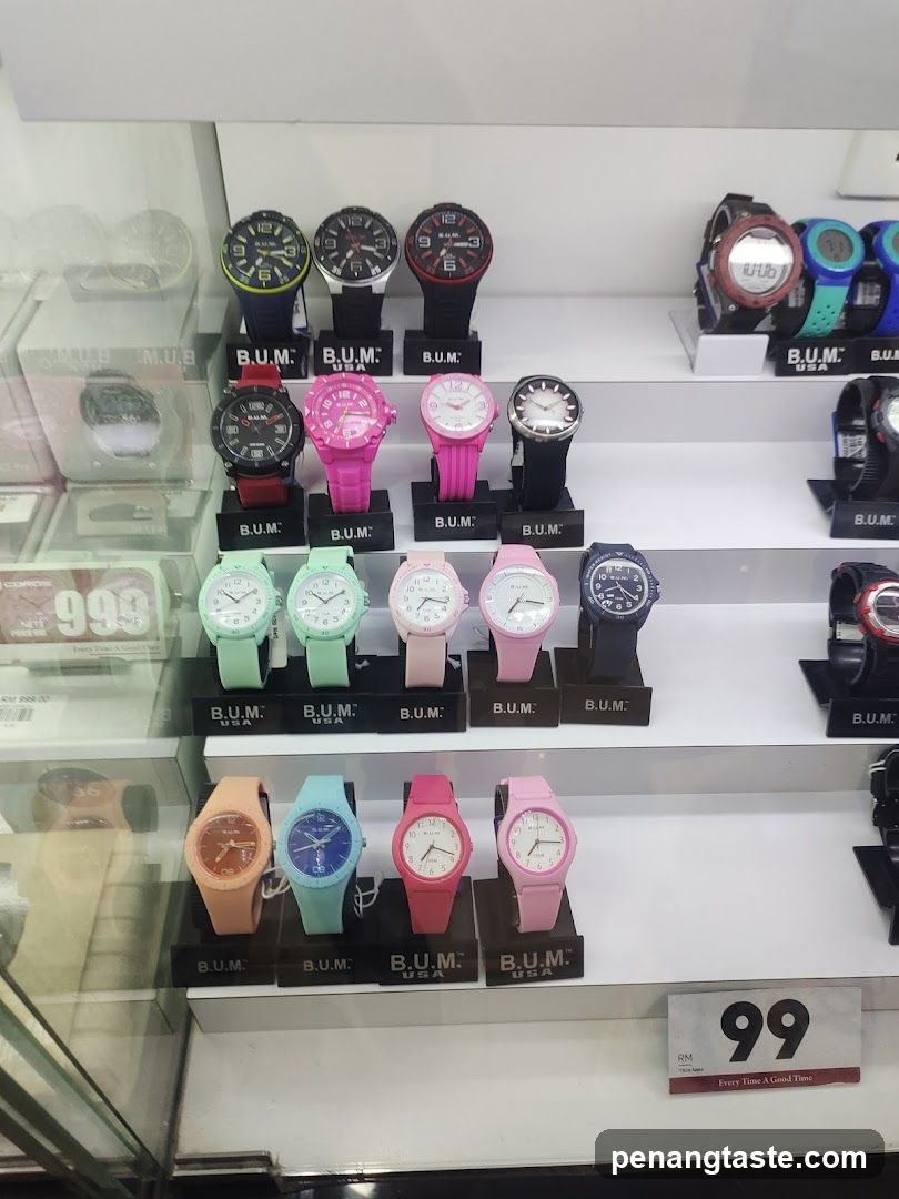 Watches Display in Retail Store