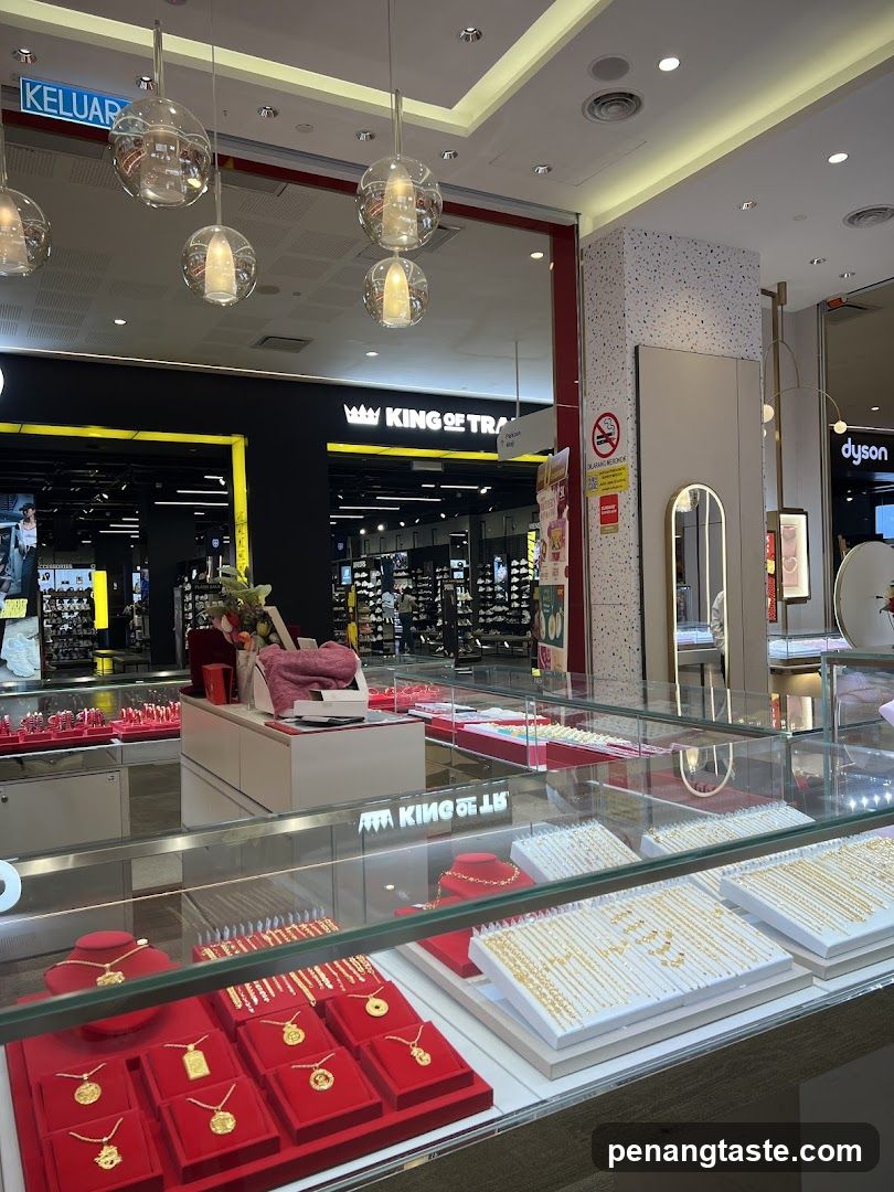 Interior of a jewelry store