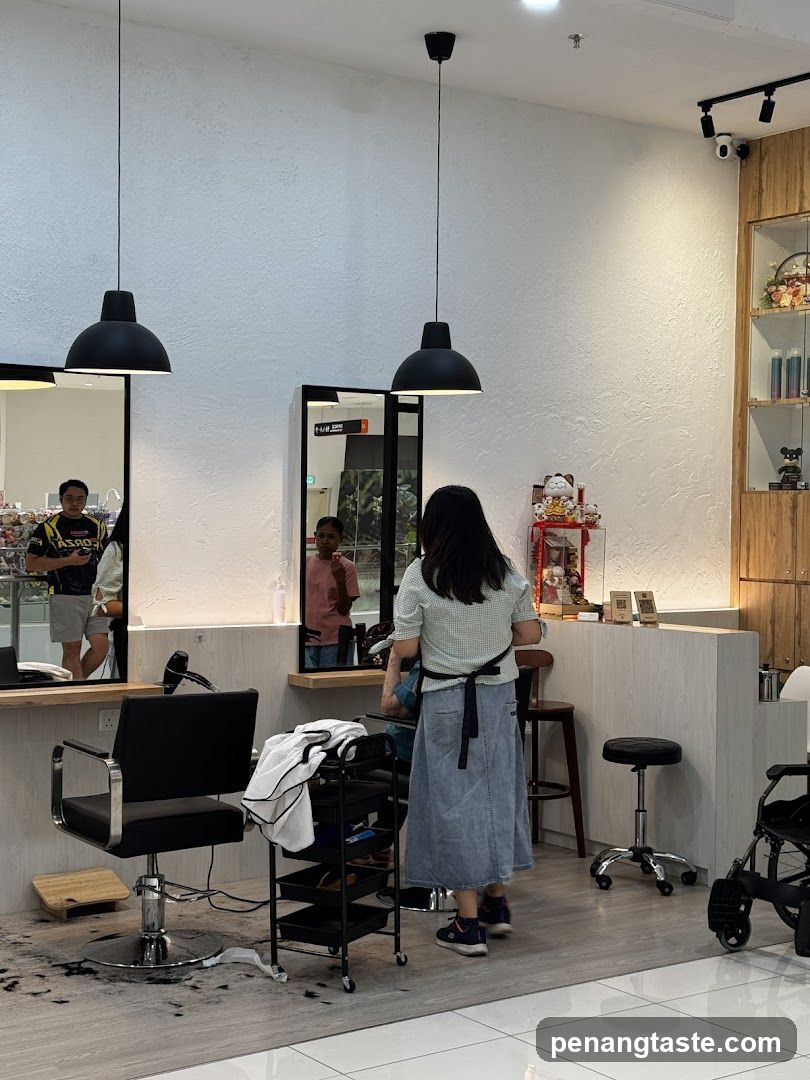 Interior of a salon