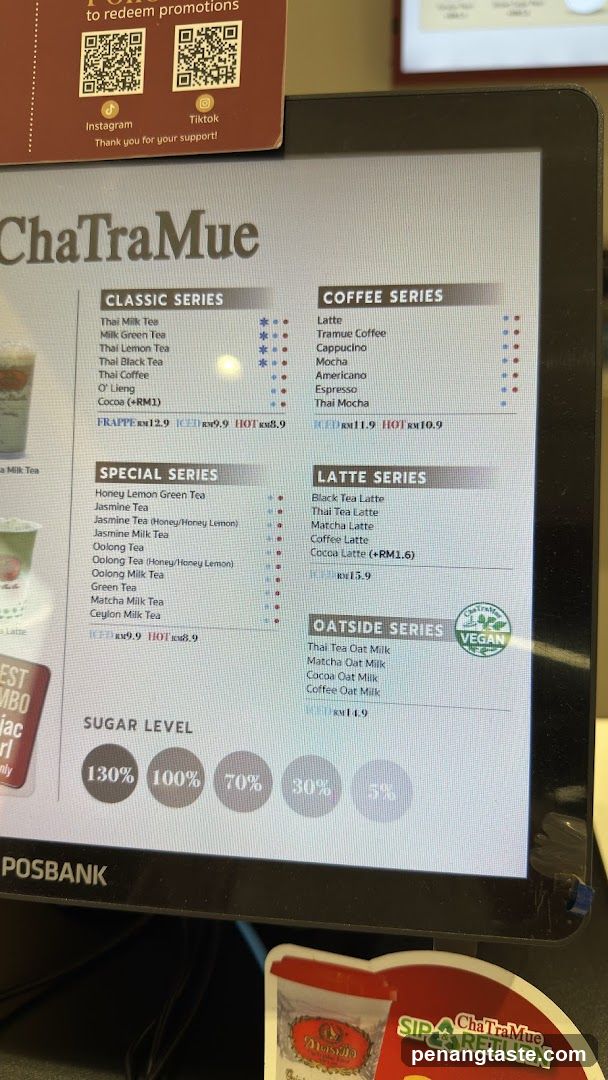 ChaTraMue Menu Display