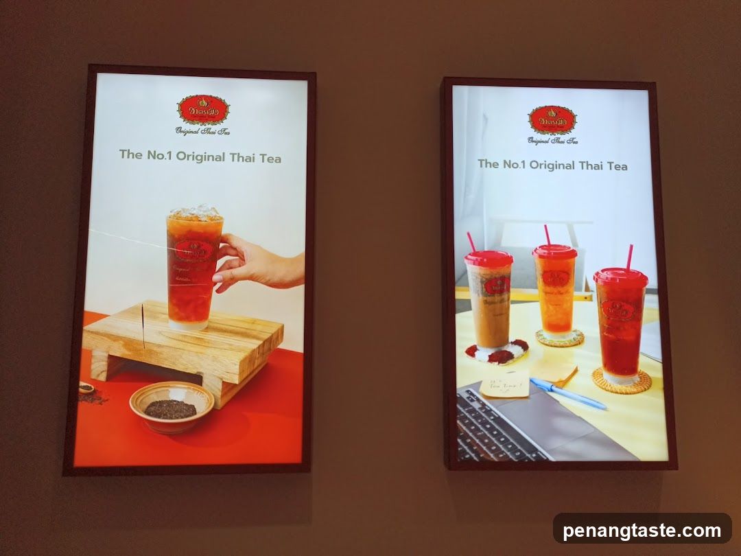 Promotional Posters for Thai Tea Brand