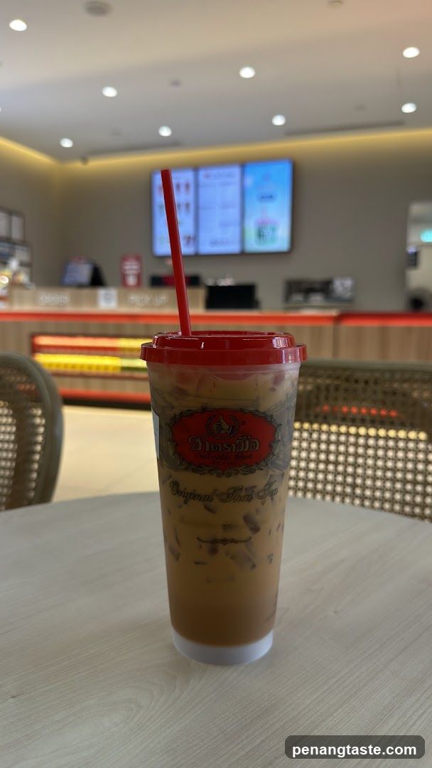 Thai Tea Drink in Store Interior