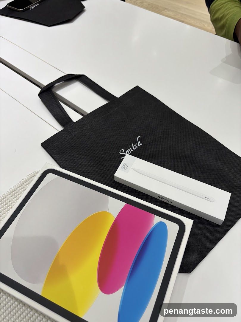 Tabletop with Apple Products