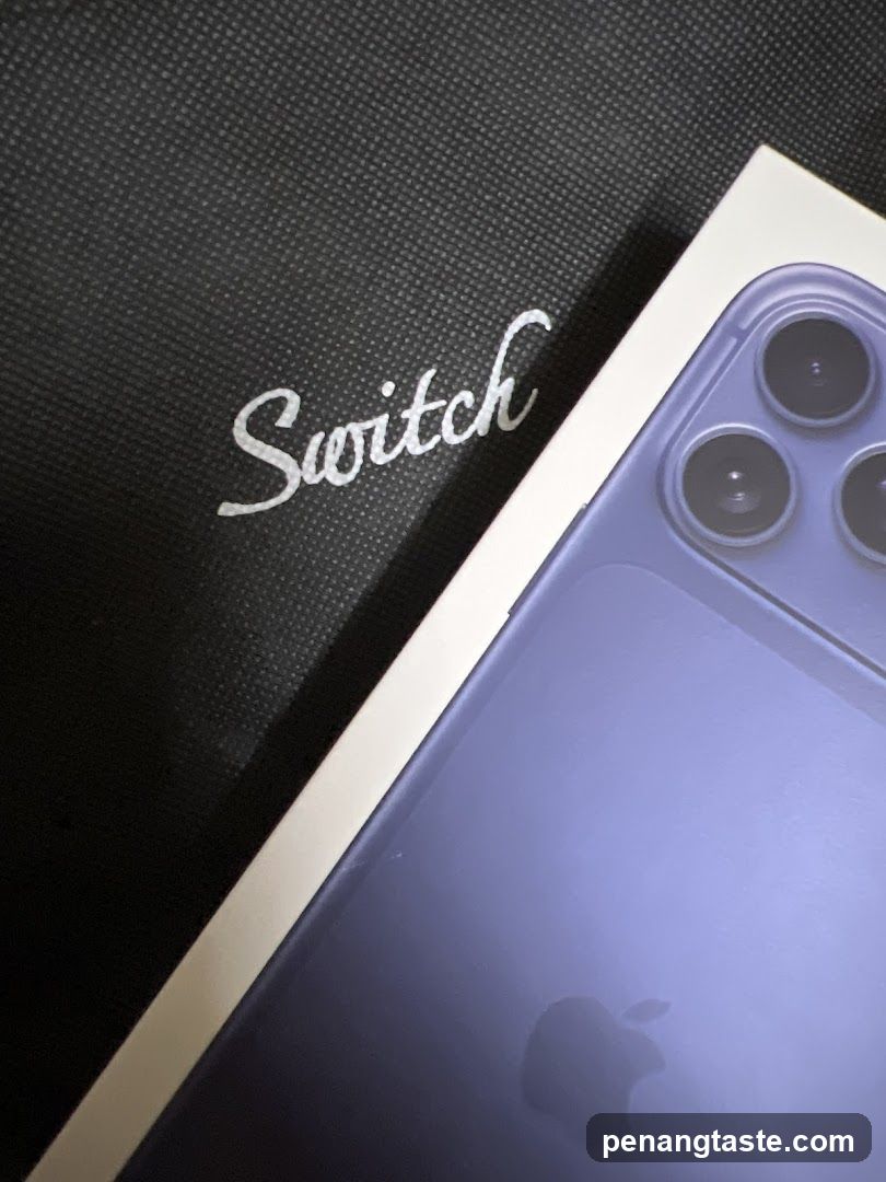 iPhone and branded material