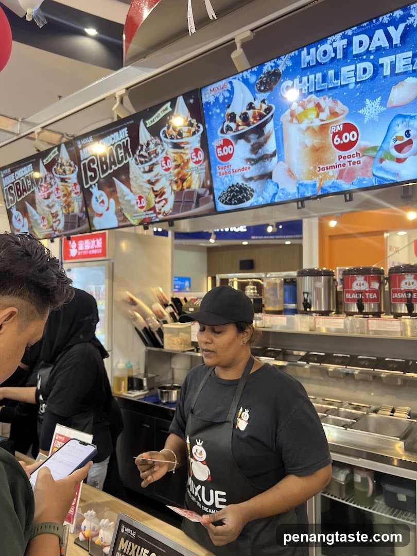Mixue Ice Cream Shop Interior