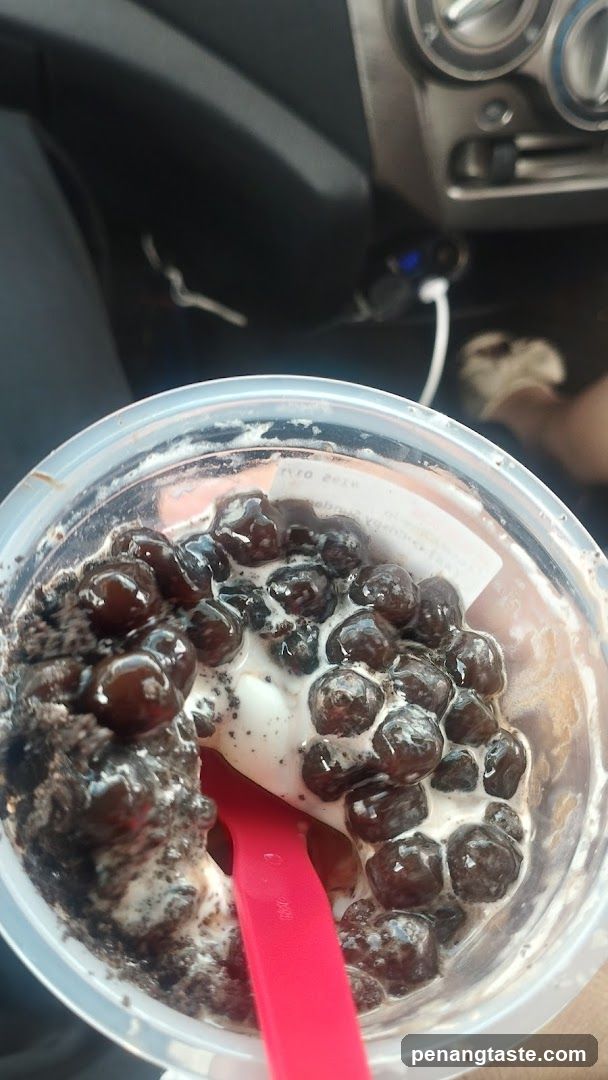 Boba Tea in Car