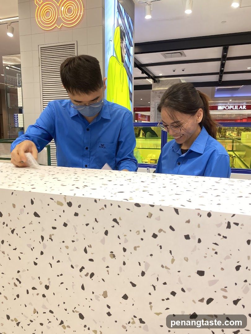Staff at counter