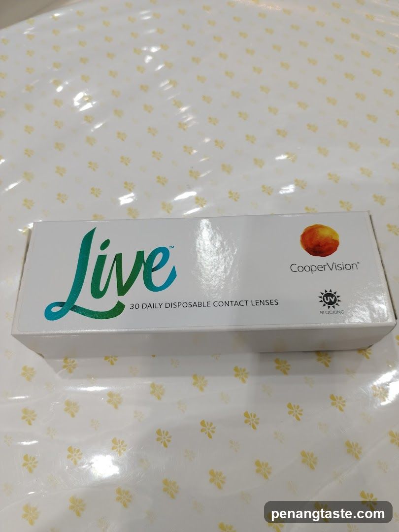 CooperVision Live Contact Lens Box